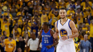 Страхотен Къри изведе Голдън Стейт до първа победа срещу Оклахома Сити (ВИДЕО)