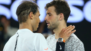 Григор изпробва корта в Мадрид с Рафаел Надал (ВИДЕО)