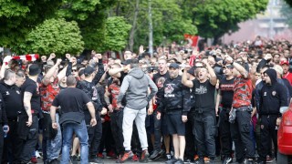 Феновете на ЦСКА пощуряха от радост (ВИДЕО)