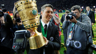 Бирен душ за героя Ковач след спечелването на Купата на Германия (ВИДЕО)