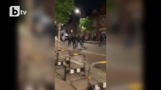 Девет арестувани и трима ранени полицаи след 