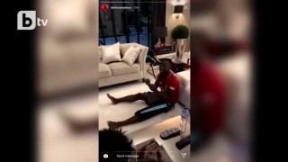 Контузеният Кейта хвърли шината от радост (ВИДЕО)