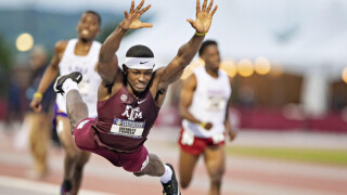 Плонж към победата... в леката атлетика (ВИДЕО)