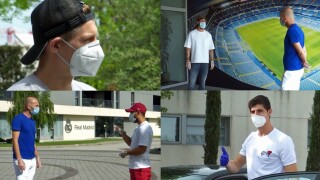 Зидан поздрави играчите си от дистанция (ВИДЕО)