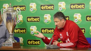 Любо Пенев се скара на журналистите преди финала за Купата на България (ВИДЕО)