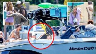 Шакира и Хамилтън на разходка с лодка