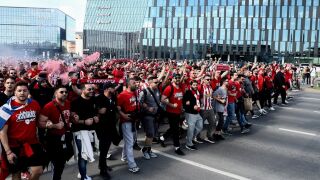 Каунас стана червено-бял преди финала (ВИДЕО)