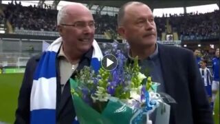 И Лацио почете гаснещия от рак Свен-Горан Ериксон (ВИДЕО)