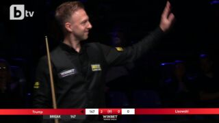 Джъд Тръмп зарадва публиката в София с максимален брейк (ВИДЕО)