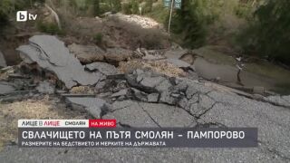 Снимка: Свлачището на пътя Смолян-Пампорово: Размерите на бедствието и мерките на държавата