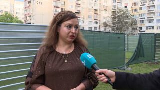 Снимка: Жители на „Обеля“ на протест срещу строеж в междублоково пространство