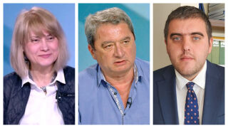 Снимка: Мирела Веселинова, Емануил Йорданов и Любослав Костов - гости в "Лице в лице"