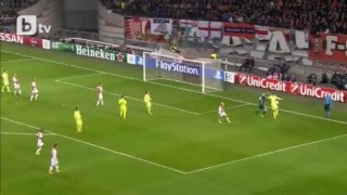 Барселона води с 1:0 на Аякс след гол с глава на Меси (ВИДЕО)