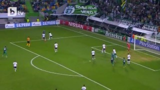 Спортинг вече водят с 2:1 на Шалке (ВИДЕО)