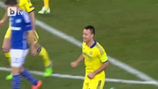 Челси повежда още в третата минута  с 1:0 срещу Шалке (ВИДЕО)