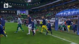 Спортинг победи Марибор с 3:1, въпреки прекъсването на мача (ВИДЕО ОБЗОР)