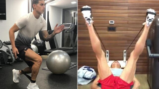 Кристиано и Хамес тренират усилено за 