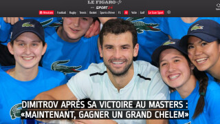 Триумфът на Димитров превзе световните медии 