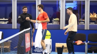 Григор Димитров с първа тренировка в Бризбейн (ВИДЕО)