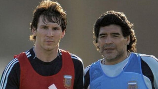 Меси изпрати на Марадона 