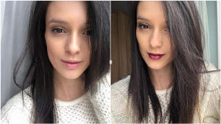 Открийте разликите: Малък beauty трик с тъмно червило от Луиза Григорова