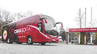 Радост в ЦСКА: Новият клубен автобус вече е на 