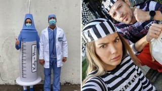 Спринцовка, Бритни Спиърс и семейство Адамс – вижте най-интересните костюми, които звездите облякоха за Хелоуин