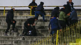 Бой в сектора за гости на 