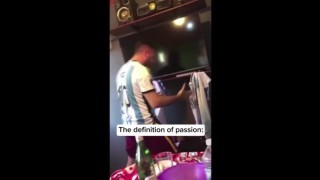 Да си счупиш телевизора при гол на Меси (ВИДЕО)