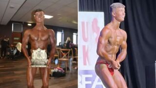 С щанга от 8-годишен: Ученик изумява с мускули (ВИДЕО)