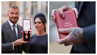 Изящната рокля на Виктория Бекъм - достойна лейди на един истински рицар (СНИМКИ+ВИДЕО)