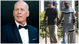 Жив е, но не може сам! Брус Уилис се разходи край океана с болногледач (СНИМКИ)