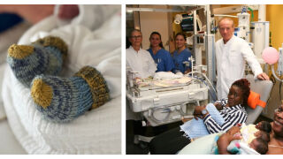 Медицинско чудо: жена роди 5 бебета, 25 лекари помогнаха за появата им (СНИМКИ)