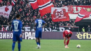 Феновете на ЦСКА с испанска нотка в хореографията (СНИМКИ)