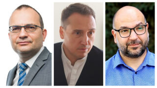 Снимка: Мартин Димитров, Добромир Живков и Христо Панчугов - гости в "Лице в лице"