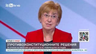 Снимка: (Противо)конституционните решения: За отказа на Киселова да допусне в НС референдума на Радев