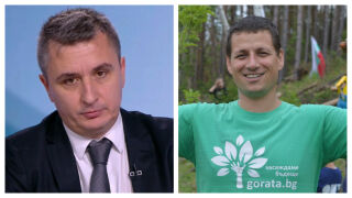 Снимка: Александър Николов и Никола Рахнев - гости в "Лице в лице"