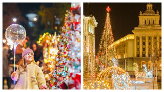 Коледно пътешествие - ретро автобус оживява улиците на София за предстоящите празници