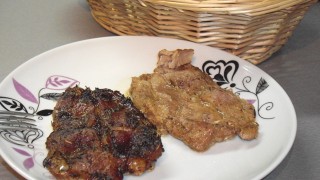 Пържоли със сметана и сусамово олио