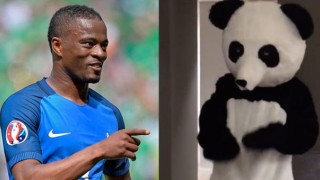 Патрис Евра бори расизма в костюм на панда (ВИДЕО)