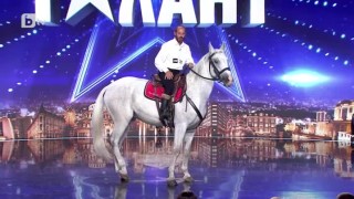 Крум Япулов с кон Ясир: Конни каскади