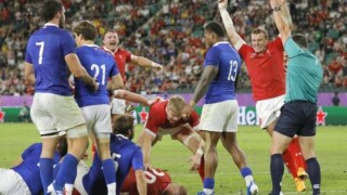 Уелс на полуфинал на световното по ръгби след драма (ВИДЕО)