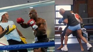 Железния Майк заряза количката и показа страховита форма