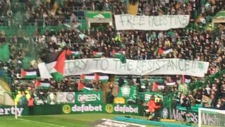Насред кървавата баня: Фенове на Селтик подкрепиха Палестина