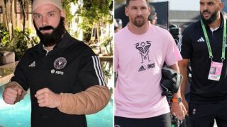 Съотборник на Лионел Меси се маскира като неговия бодигард (СНИМКИ)