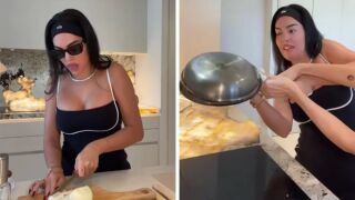 В кухнята с Джорджина: Къса рокля, очила и тортиля  (ВИДЕО)