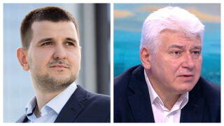 Снимка: Йордан Иванов и проф. Пламен Киров - гости в "Лице в лице"