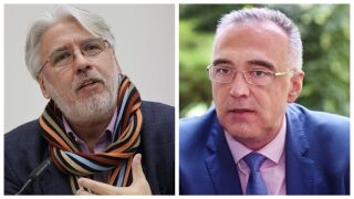 Снимка: Проф. Росен Стоянов, Антон Кутев, Емануил Йорданов и Роман Василев са гости в "Лице в лице"