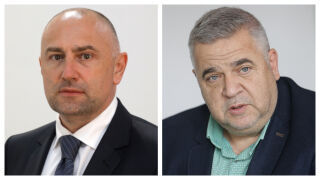 Снимка: Любомир Каримански и доц. Спас Ташев - гости в "Лице в лице"