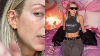 Жена с 41 пиърсинги показва ухото си без бижута (ВИДЕО)